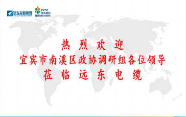 南溪區(qū)政協(xié)黨組書記、主席余水情率隊(duì)蒞臨遠(yuǎn)東電纜宜賓參觀調(diào)研
